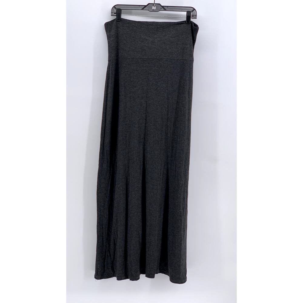 DOUBLE TAKE Women's Charcoal Gray Maxi Skirt SZ L